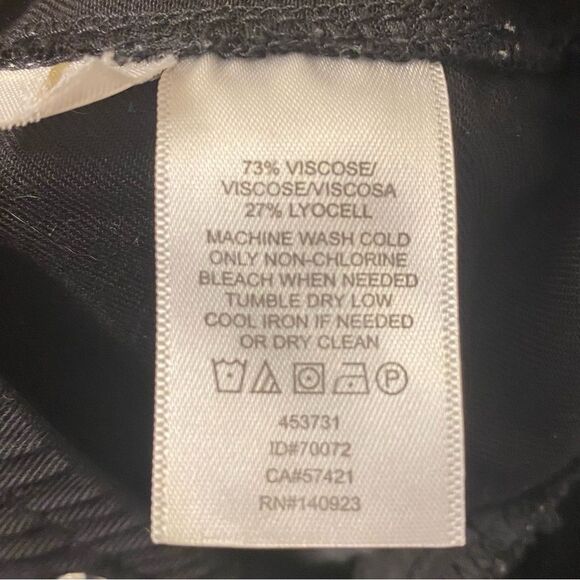 Loft black pull on lyocell modal blend hi rise jogger pants zipper ankle M - Picture 8 of 13